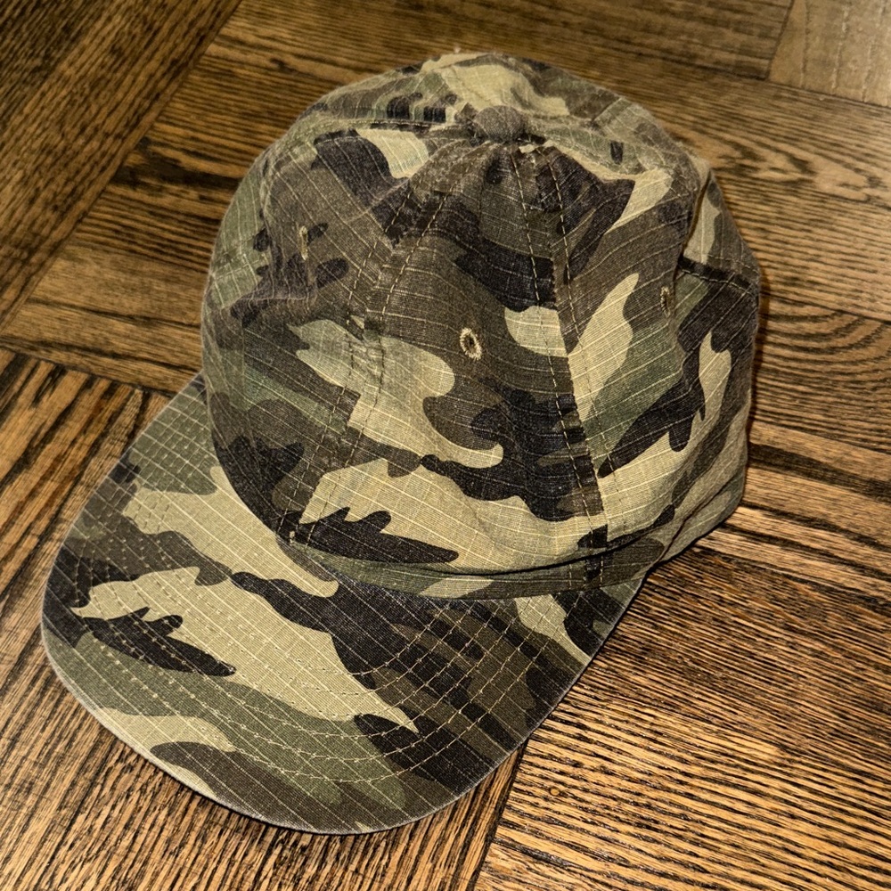 Camo Baseball Cap - Green Woodland Print